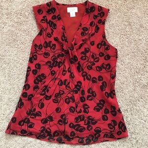 Loft tie-neck blouse